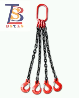 BST G80 To'rt oyoqli qotishma po'lat zanjirli sling